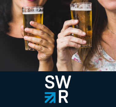 Small promo - two women holding glasses of beer