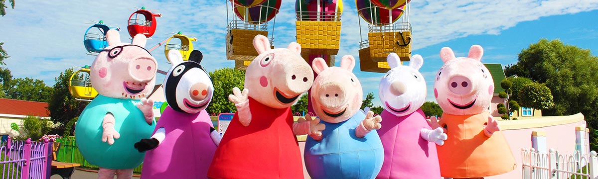 Characters at Peppa Pig World