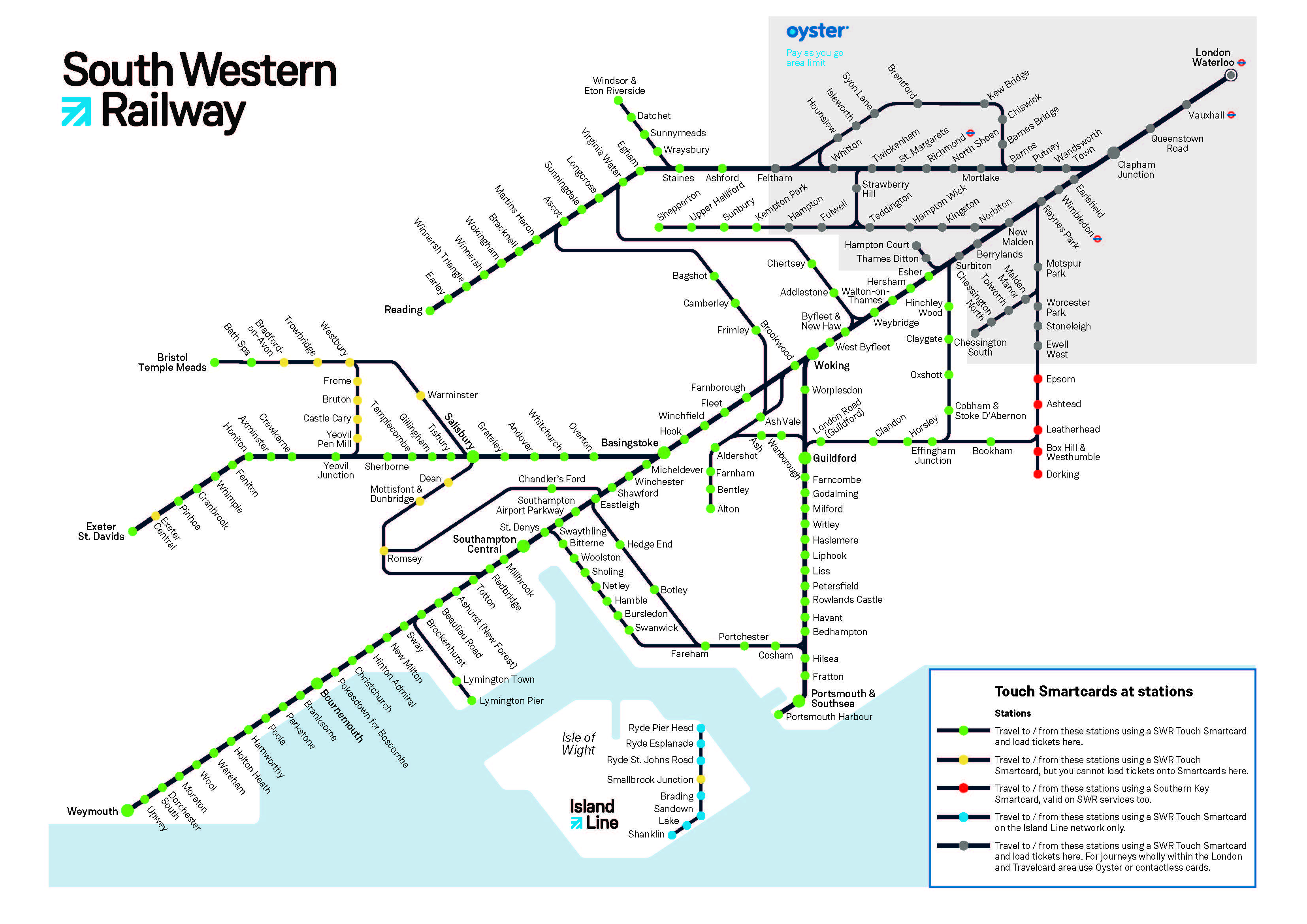 Where you can use your smartcard | South Western Railway